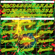 Загрузить изображение в средство просмотра галереи, Custom Blue Aurora Green-Yellow 3D Charged Pickleball Paddles Balls Performance T-Shirt