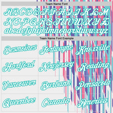 Charger l'image dans la galerie, Custom White Aqua 3D Pattern Design Stripe Sportswear Performance T-Shirt