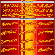 Laden Sie das Bild in den Galerie-Viewer, Custom Red Yellow 3D Pattern Design Spain Gradient Sportswear Performance T-Shirt