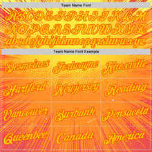 Load image into Gallery viewer, Custom Yellow Orange 3D Pattern Design Anime Inspired Gradient Sportswear Performance T-Shirt