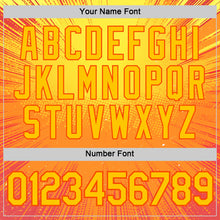Load image into Gallery viewer, Custom Yellow Orange 3D Pattern Design Anime Inspired Gradient Sportswear Performance T-Shirt