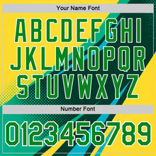 Load image into Gallery viewer, Custom Yellow Grass Green Blue-White 3D Pattern Design Brazil Sportswear Performance T-Shirt