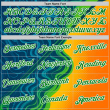 Load image into Gallery viewer, Custom Blue Grass Green Yellow-White 3D Pattern Design Brazil Marbel Sportswear Performance T-Shirt