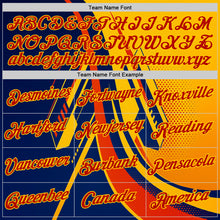 Load image into Gallery viewer, Custom Yellow Red-Blue 3D Pattern Design Romania Colombia Sportswear Performance T-Shirt