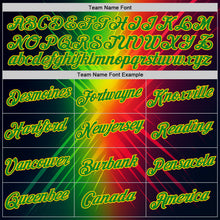Charger l'image dans la galerie, Custom Red Grass Green-Yellow 3D Pattern Design Gradient Sportswear Performance T-Shirt