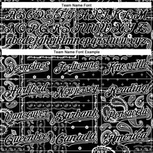 Load image into Gallery viewer, Custom Black White 3D Pattern Design Rave Party Ethnic Paisley Bandana Authentic Baseball Jersey