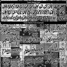 Load image into Gallery viewer, Custom Black Gray-White 3D Pattern Design Rave Party Ethnic Paisley Bandana Authentic Baseball Jersey