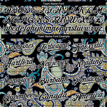 Load image into Gallery viewer, Custom Black White 3D Pattern Design Rave Party Ethnic Paisley Bandana Authentic Baseball Jersey