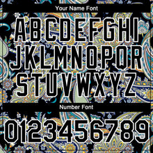 Load image into Gallery viewer, Custom Black White 3D Pattern Design Rave Party Ethnic Paisley Bandana Authentic Baseball Jersey