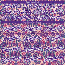 Load image into Gallery viewer, Custom Light Pink Purple-White 3D Pattern Design Rave Party Ethnic Paisley Bandana Authentic Baseball Jersey