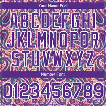 Load image into Gallery viewer, Custom Light Pink Purple-White 3D Pattern Design Rave Party Ethnic Paisley Bandana Authentic Baseball Jersey