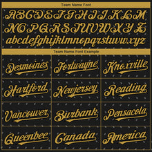 Загрузить изображение в средство просмотра галереи, Custom Black Old Gold-Gray 3D Pattern Design Rave Party Ethnic Paisley Bandana Authentic Baseball Jersey