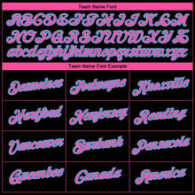 Загрузить изображение в средство просмотра галереи, Custom Black Pink-Sky Blue 3D Pattern Design Gradient Style Twinkle Star Performance T-Shirt