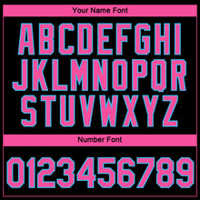 Загрузить изображение в средство просмотра галереи, Custom Black Pink-Sky Blue 3D Pattern Design Gradient Style Twinkle Star Performance T-Shirt