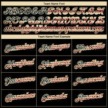 Загрузить изображение в средство просмотра галереи, Custom Black Vintage USA Flag Crimson-Cream 3D Pattern Design Gradient Style Twinkle Star Performance T-Shirt