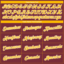 Загрузить изображение в средство просмотра галереи, Custom Burgundy Gold-White 3D Pattern Design Gradient Style Twinkle Star Performance T-Shirt