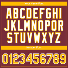 Загрузить изображение в средство просмотра галереи, Custom Burgundy Gold-White 3D Pattern Design Gradient Style Twinkle Star Performance T-Shirt