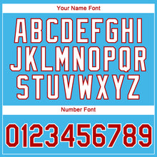 Charger l'image dans la galerie, Custom Sky Blue Red-White 3D Pattern Design Gradient Style Twinkle Star Performance T-Shirt