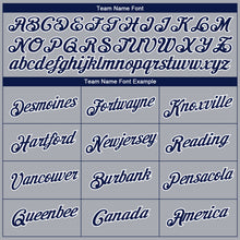 Load image into Gallery viewer, Custom Gray Navy-White 3D Pattern Design Gradient Style Twinkle Star Performance T-Shirt