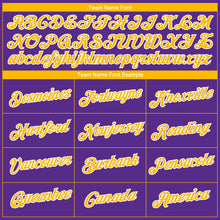 Загрузить изображение в средство просмотра галереи, Custom Purple Gold-White 3D Pattern Design Gradient Style Twinkle Star Performance T-Shirt