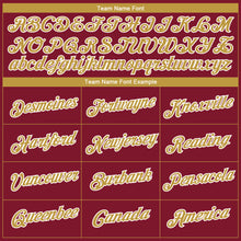 Charger l'image dans la galerie, Custom Crimson Old Gold-White 3D Pattern Design Gradient Style Twinkle Star Performance T-Shirt