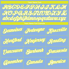 Load image into Gallery viewer, Custom Light Blue White-Neon Yellow 3D Pattern Design Gradient Style Twinkle Star Performance T-Shirt