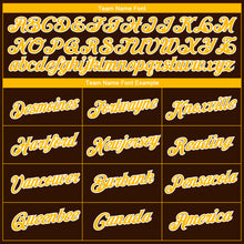 Load image into Gallery viewer, Custom Brown Gold-White 3D Pattern Design Gradient Style Twinkle Star Performance T-Shirt