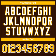 Load image into Gallery viewer, Custom Brown Gold-White 3D Pattern Design Gradient Style Twinkle Star Performance T-Shirt