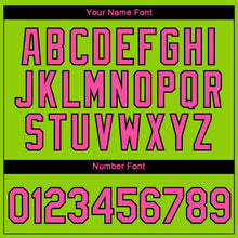 Load image into Gallery viewer, Custom Neon Green Pink-Black 3D Pattern Design Gradient Style Twinkle Star Performance T-Shirt