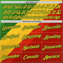 Load image into Gallery viewer, Custom Green Yellow-Red 3D Pattern Design Africa Spain Sportswear Performance T-Shirt