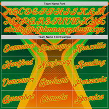 Charger l'image dans la galerie, Custom Green Orange-Neon Green 3D Pattern Design Africa Neon Sportswear Performance T-Shirt