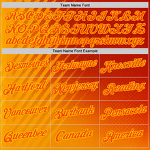 Laden Sie das Bild in den Galerie-Viewer, Custom Red Orange-Yellow 3D Pattern Design Spain Sportswear Performance T-Shirt