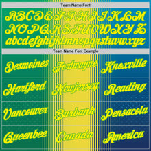 Загрузить изображение в средство просмотра галереи, Custom Yellow Light Yellow-Aurora Green 3D Pattern Design Gradient Brazil Africa Sportswear Performance T-Shirt