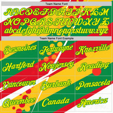 Загрузить изображение в средство просмотра галереи, Custom Yellow Light Yellow Red-Grass Green 3D Pattern Design Africa Sportswear Performance T-Shirt