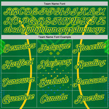 Laden Sie das Bild in den Galerie-Viewer, Custom Green Kelly Green-Light Yellow 3D Pattern Design Brazil Jamaica Sportswear Performance T-Shirt