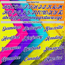 Charger l'image dans la galerie, Custom Blue Dark Purple Yellow-Pink 3D Pattern Design Chromatic Geometric Shape Sportswear Performance T-Shirt