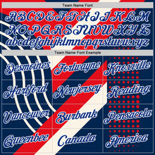 Load image into Gallery viewer, Custom Cream Royal Red Blue-White 3D Pattern Design USA Inspired America Sportswear Performance T-Shirt