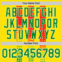 Загрузить изображение в средство просмотра галереи, Custom Yellow Grass Green Red-White 3D Pattern Design Mexico Africa Sportswear Performance T-Shirt