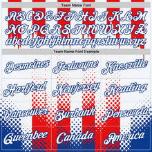 Загрузить изображение в средство просмотра галереи, Custom White Red-Royal 3D Pattern Design USA Inspired America Sportswear Performance T-Shirt