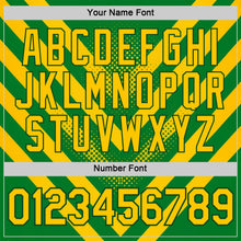 Charger l'image dans la galerie, Custom Green Yellow 3D Pattern Design Brazil Africa Sportswear Performance T-Shirt