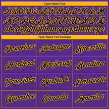 Загрузить изображение в средство просмотра галереи, Custom Purple Black-Gold 3D Los Angeles City Edition Fade Fashion Performance T-Shirt