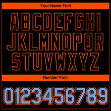 Загрузить изображение в средство просмотра галереи, Custom Black Powder Blue-Orange 3D Miami City Edition Fade Fashion Performance T-Shirt