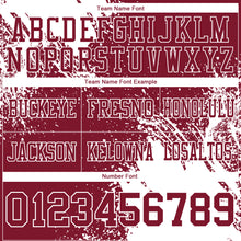 Загрузить изображение в средство просмотра галереи, Custom Crimson White 3D Pattern Abstract Brush Stroke Authentic Football Jersey