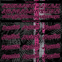 Load image into Gallery viewer, Custom Black Pink 3D Hawaii Tropical Palm Leaves Authentic Baseball Jersey