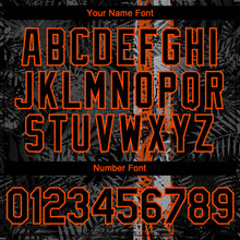 Charger l'image dans la galerie, Custom Black Orange 3D Hawaii Tropical Palm Leaves Authentic Baseball Jersey