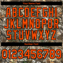 Laden Sie das Bild in den Galerie-Viewer, Custom Camo Orange-Black 3D Woodland Camo Authentic Salute To Service Authentic Baseball Jersey