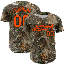 Laden Sie das Bild in den Galerie-Viewer, Custom Camo Orange-Black 3D Woodland Camo Authentic Salute To Service Authentic Baseball Jersey