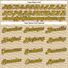 Загрузить изображение в средство просмотра галереи, Custom Stitched City Cream Gold-Navy 3D Pattern Design Line Geometric Shape Sports Pullover Sweatshirt Hoodie