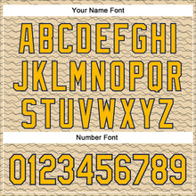 Загрузить изображение в средство просмотра галереи, Custom Stitched City Cream Gold-Navy 3D Pattern Design Line Geometric Shape Sports Pullover Sweatshirt Hoodie