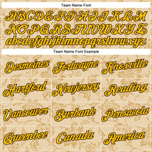 Charger l'image dans la galerie, Custom Stitched City Cream Yellow-Brown 3D Pattern Design Golden Subtle Floral Sports Pullover Sweatshirt Hoodie